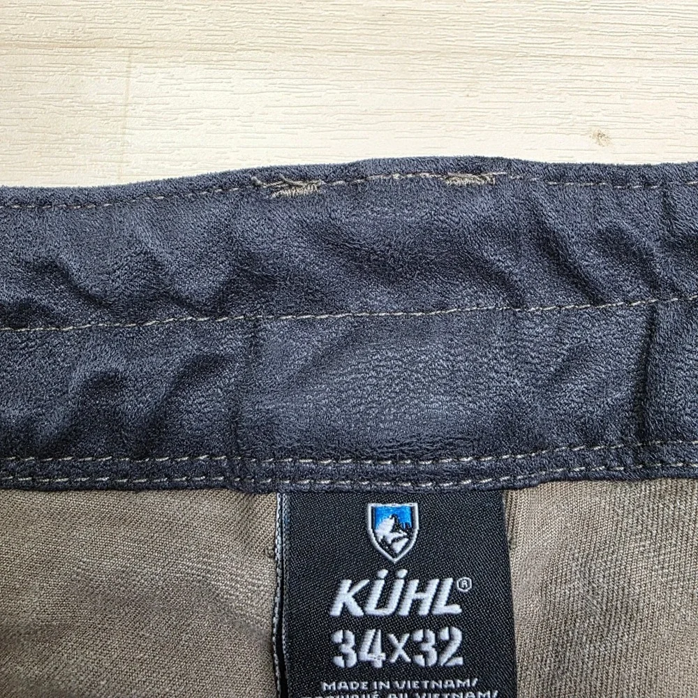 Kuhl Rydr Mens 32 x 29 Khaki Tan Vintage Patina Dye Articulated Workwear Pants
